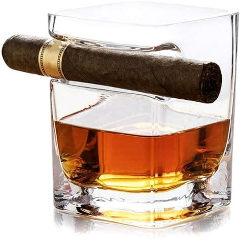 Whiskey Glass Cigar Holder