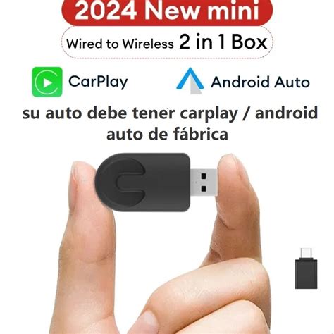 Adaptador Carplay Y Android Auto 2 En 1 Inalambrico MINI 2024 On Shop