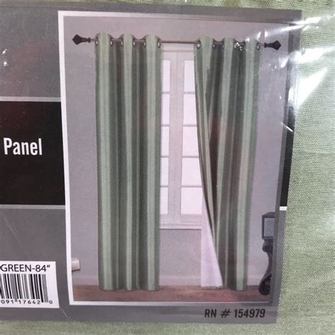 K86 Accents 2pc Sage Green Faux Silk Blackout Curtain Panels Poshmark