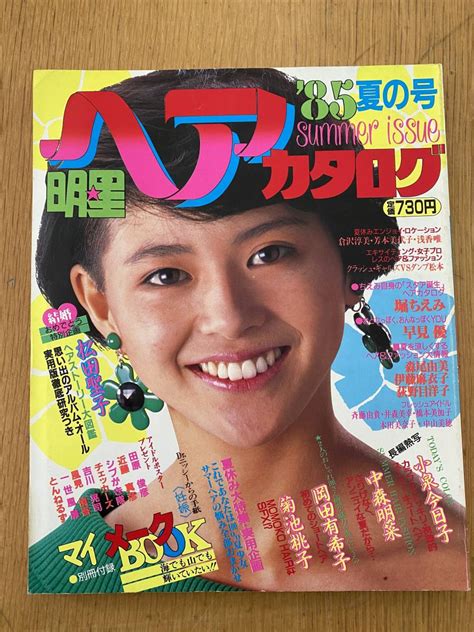 明星 ヘアカタログ 1985年 昭和60年 夏の号 堀ちえみ 早見優 小泉今日子 中森明菜 岡田有希子 菊池桃子 松田聖子 他の落札