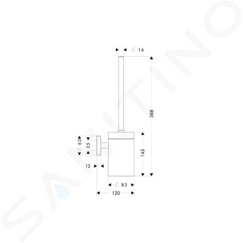 Hansgrohe Logis Toilettenbürstengarnitur Glas Verchromt 40522000