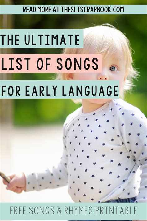 Top 6 Songs For Early Intervention Speech Therapy Early Intervention