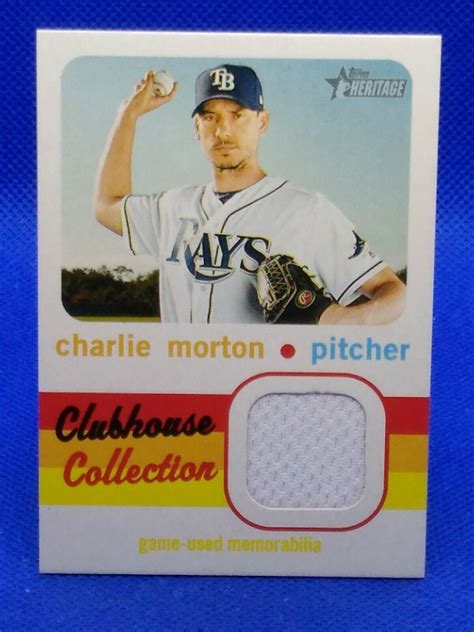 Topps Heritage Clubhouse Collection Relics Charlie Morton Ccr Cm