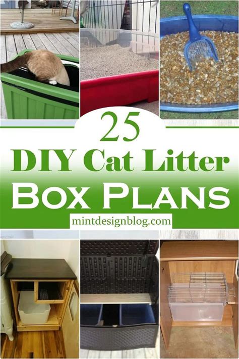 25 Diy Cat Litter Box Plans Diy Litter Box Cat Litter Box Cat