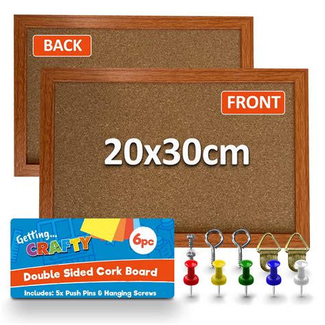 Buy Small Cork Board With Pins Screws Wall Hanger A4 Pin Board