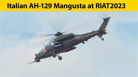 AH 129D Mangusta From Italian Air Force At RIAT 2023 4K YouTube