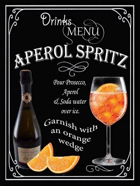 Aperol Spritz Pub Favorite Pub Signs Cocktails Pub