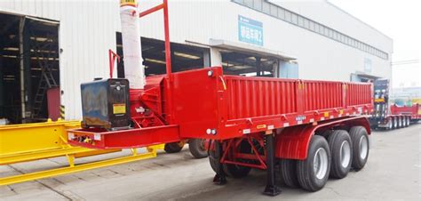 CIMC 3 Axle New Hydraulic Tipper Trailers For Sale In Tanzania