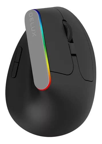 Mouse ergonômico vertical sem fio recarregável Delux M618d