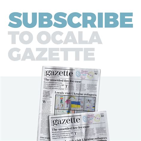 Subscribe To Ocala Gazette Ocala Gazette