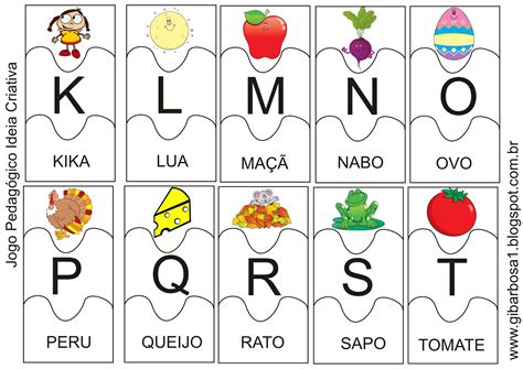 Id Ias Para Educa O Infantil Jogo Pedag Gico Letras Do Alfabeto