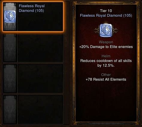 Diablo 3 Ps4 X100 Gems Tier 10 Flawless Royal Diamonds Ebay