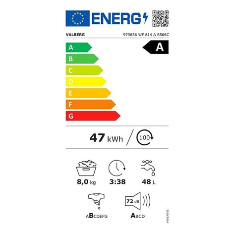 Lavadora VALBERG 8 Kg WF 814 A S566C ELECTRO DEPOT