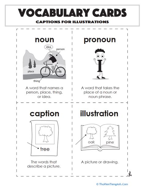 Vocabulary Cards Captions For Illustrations Thư Viện Tiếng Anh