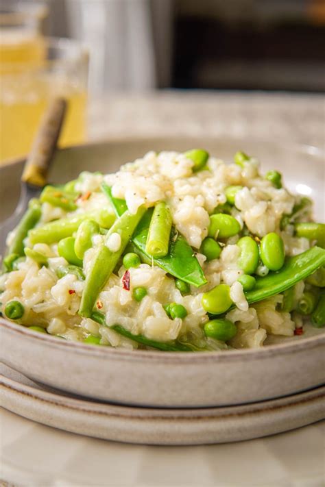 Verfrissende Zomer Risotto Een Heerlijk Vegetarisch Recept Met Groene