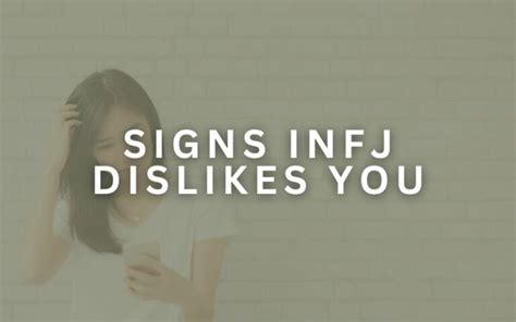 How To Tell If An Infj Dislikes You Mathias Corner