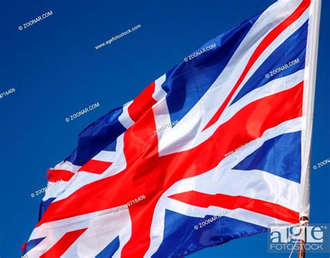 Closeup of Great Britain Flag waving, Flag of the United Kingdom Waving ...