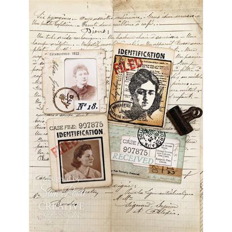 Creative Expressions Signatures From The Past 1 Clear Stamps By Sam Poole