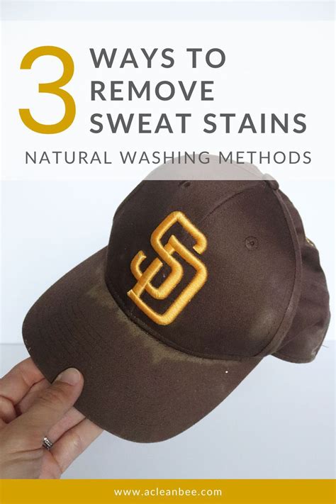 How To Get Sweat Stains Out Of Hats Sweat Stains Cleaning Sweat