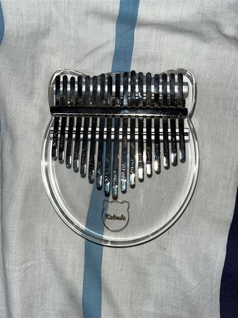 Acrylic Kalimba Pre Loved Hobbies And Toys Music And Media Musical