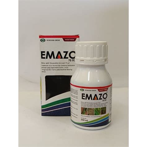 Jual INSEKTISIDA EMAZO 75ec Bahan Aktif Emamectin Benzoat 75 G L 250ML