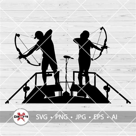 Bowfishing Couple SVG File Fishing SVG Bow Fishing SVG Etsy Australia