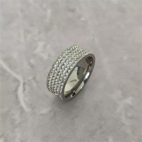 Anillo Ice Drip Simil Diamantes Oro Plata Unisex Brillante Mercadolibre