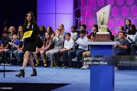 Speller Charlotte Walsh Of Arlington Virginia Participates In A