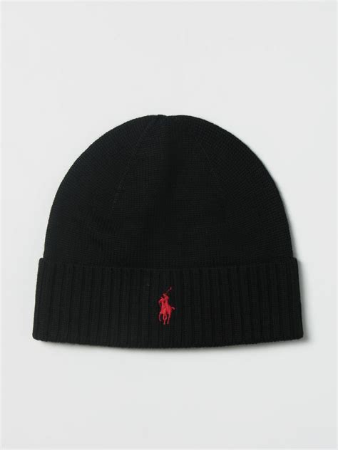 Polo Ralph Lauren Cappello In Lana Nero Cappello Polo Ralph Lauren