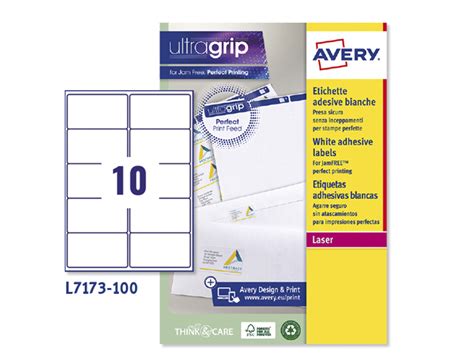 Papelería Carlin ETIQUETA ADHESIVA AVERY BLANCA TAMAÑO 99 1X57 MM