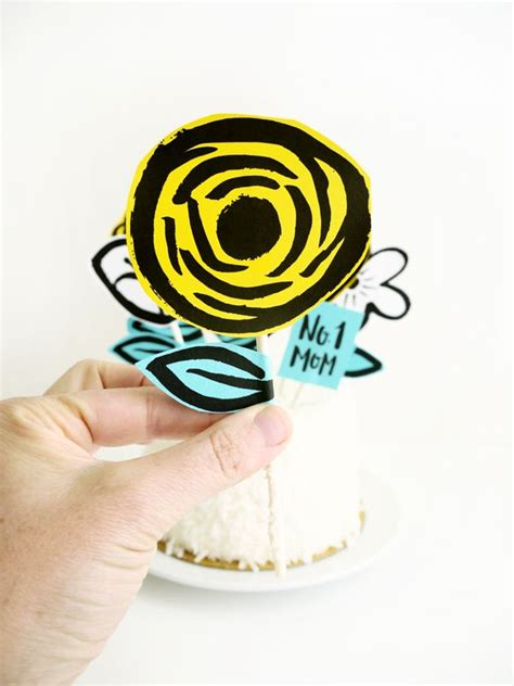 Printable Mothers Day Garden Cake Topper Cake Toppers Garden Cakes