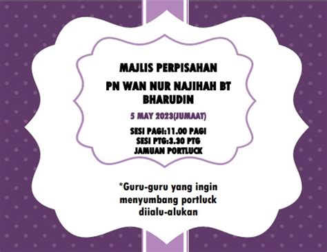 Majlis Perpisahan Pn Wan Nur Najiah G Ipg Flip Pdf Anyflip