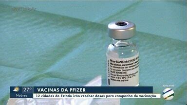 MTTV 1ª Edição Cuiabá 12 cidades de MT vão receber doses da pfizer