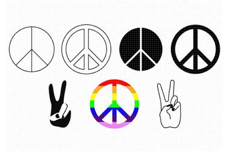 Peace Sign Svg Graphic By Crafteroks · Creative Fabrica