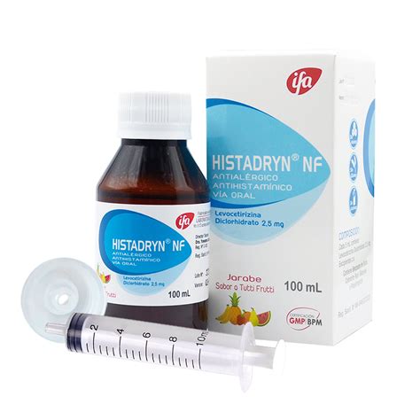 Histadryn Nf 25mg 5ml Levocetirizina Jarabe X 100ml— Farmacorp