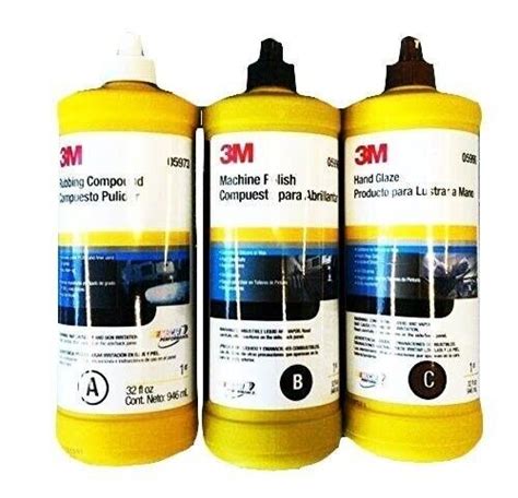 3M BUFFING POLISHING Compound Hand Glaze Package 5973 5996 5990 EBay