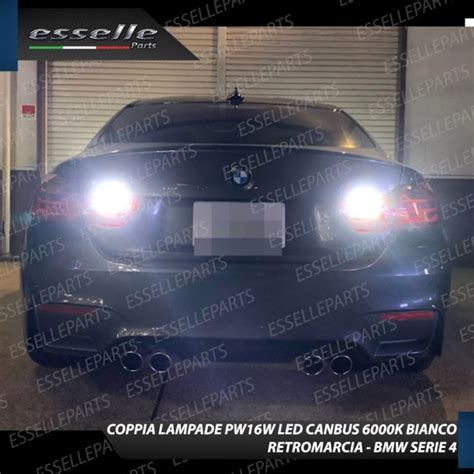 Luci RETROMARCIA PW16W Led Canbus BMW SERIE 4 F32 Luce Bianca No Error