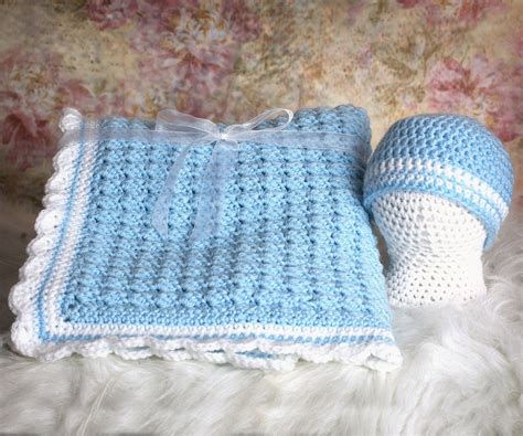 Baby boy blankets Crochet baby blanket Baby by RuthiesDaughter