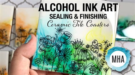 Tutorial For Sealing And Finishing Alcohol Ink Coasters With Varnish