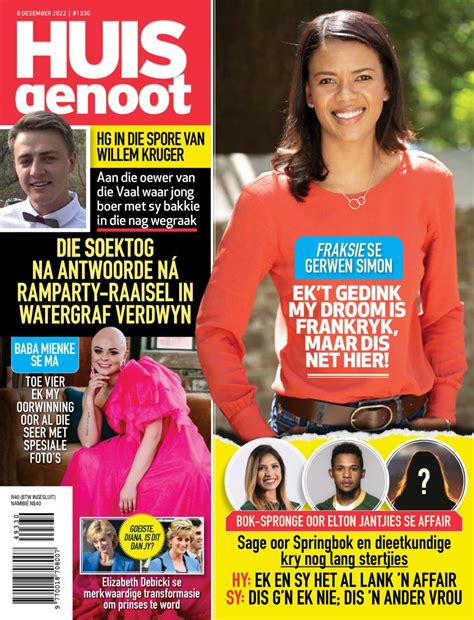 Get Digital Access To Huisgenoot 8 Desember 2022 Issue Magzter