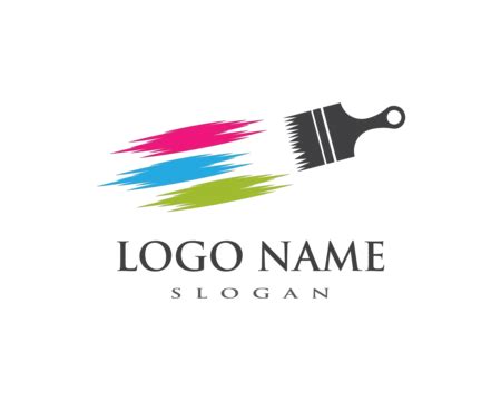 Paint Logo Business Shape Painter Logo Vector, Shape, Painter, Logo PNG ...