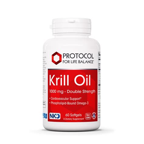 Krill Oil 1,000 mg 1,000 mg - Double Strength - Protocol for Life Balance