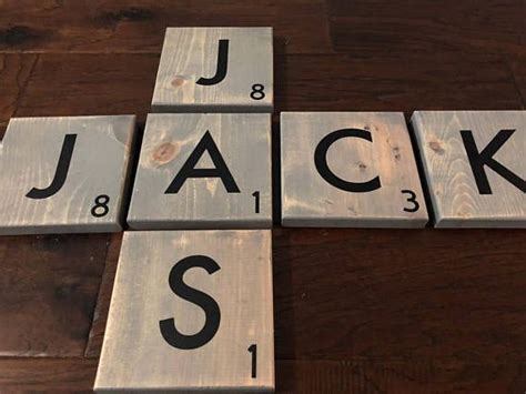 Large Scrabble Wood Tiles 5 5 Wood Tiles Blocks Tile Wall Art Farmhouse Style Decor