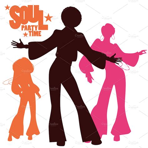 Soul dancers silhouettes (III) ~ Illustrations ~ Creative Market