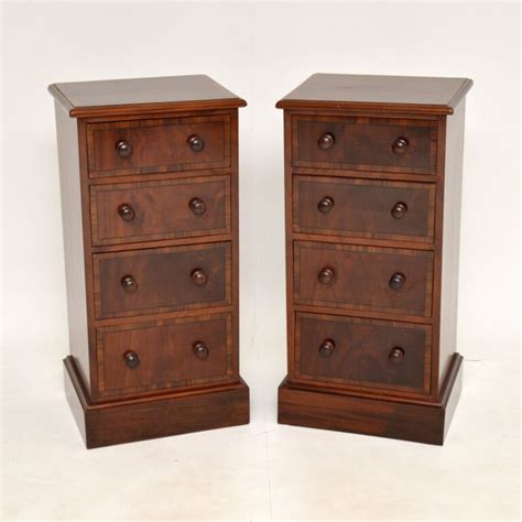 Pair Of Antique Victorian Reconstructed Bedside Chests Marylebone