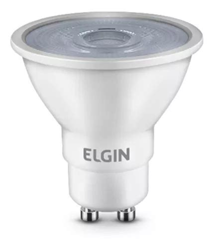 Lámpara LED dicroica Mr16 de 6 W Bivolt Gu10 Elgin color de luz 6500