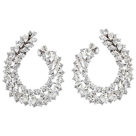 Lalaounis Large Diamond Hoop Earrings For Sale At 1stdibs