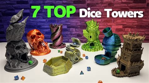 Top D Printed Dice Towers For Your Tabletop Games Youtube