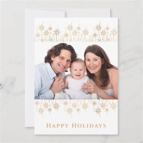 Happy Holidays Family Photo Holiday Card | Zazzle