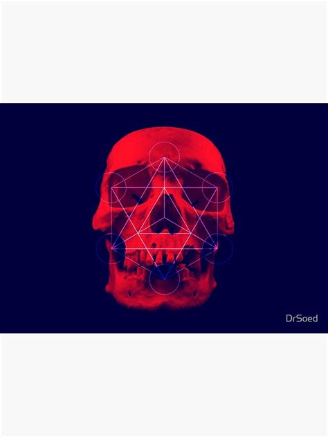 Sacred Geometry Skull Framed Art Print For Sale By Drsoed Redbubble